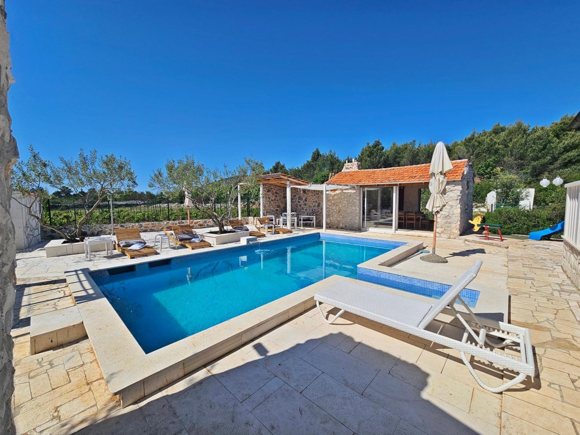 فيلا Flamingo - House With Private Pool Gornji Seget المظهر الخارجي الصورة