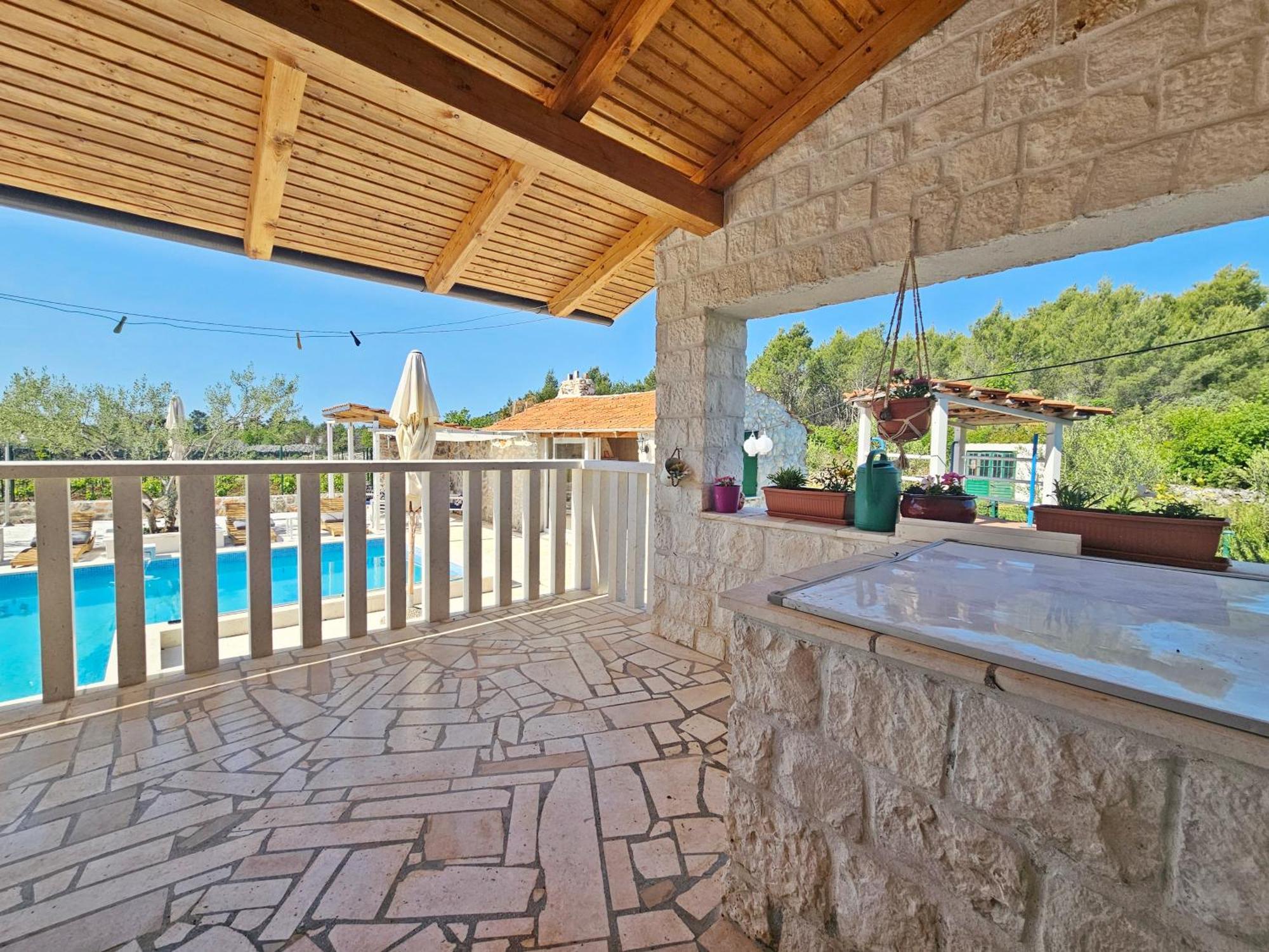 فيلا Flamingo - House With Private Pool Gornji Seget المظهر الخارجي الصورة